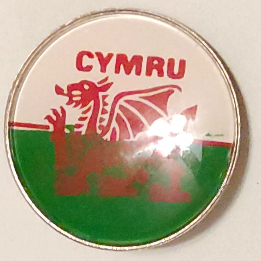 VINTAGE National flag of Wales known as Y Ddraig Goch (The Red Dragon)